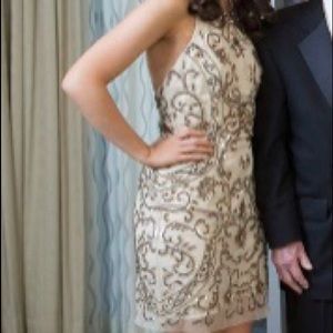 Gorgeous Gold Sequin Cocktail Dress